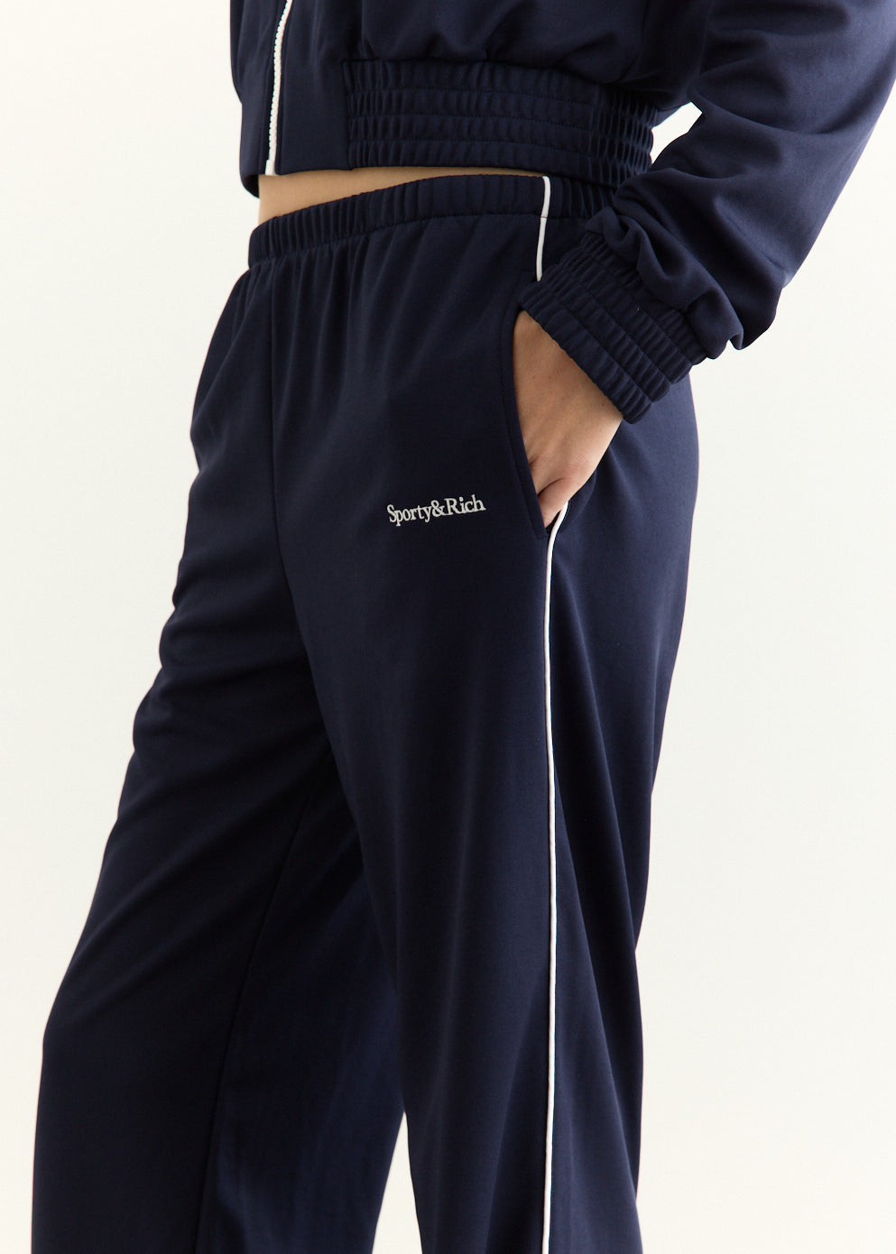 Serif Logo Retro Track Pant
