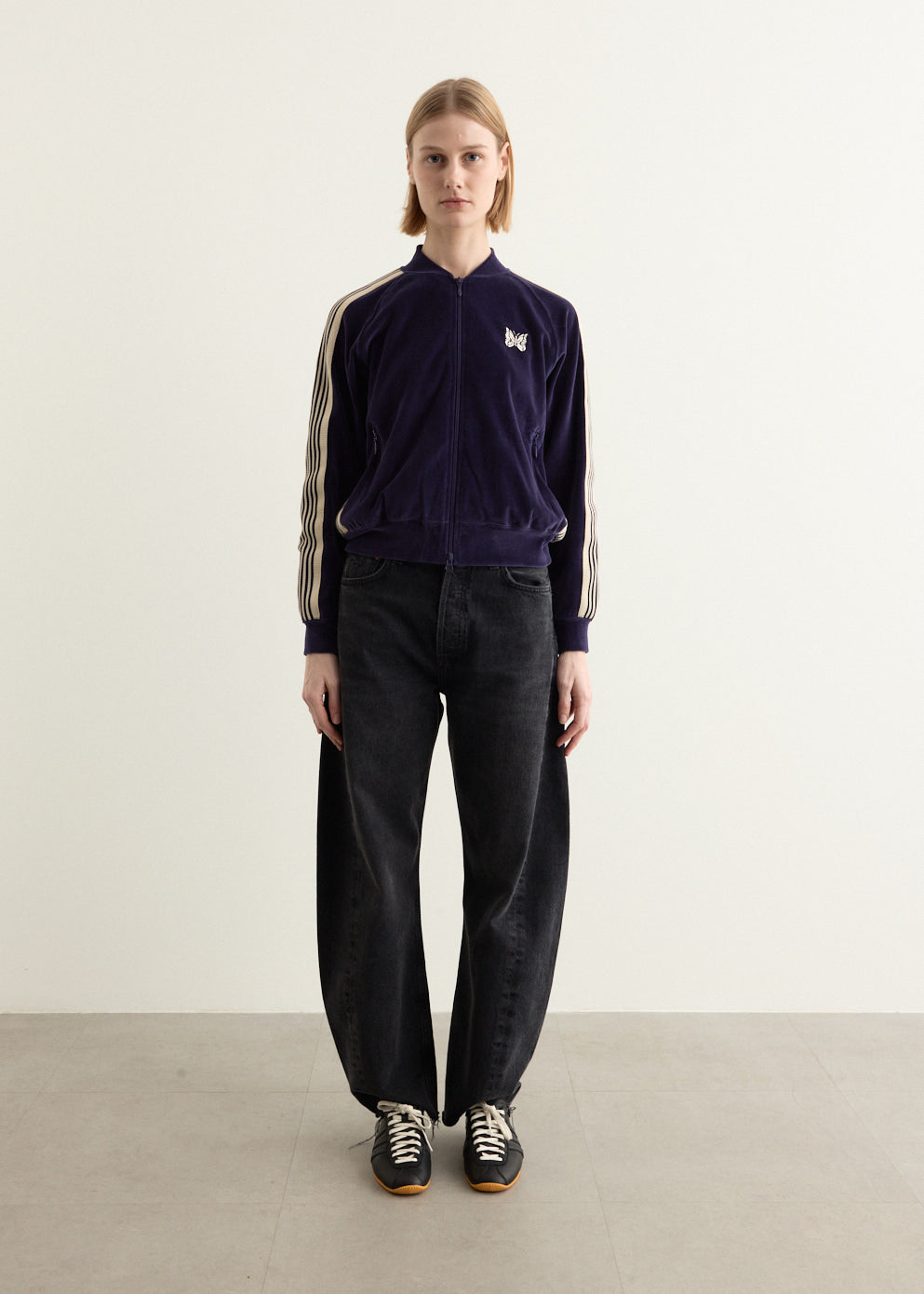Rib Collar Track Jacket - C/PE Velour Rib Collar Track Jacket - C/PE Velour