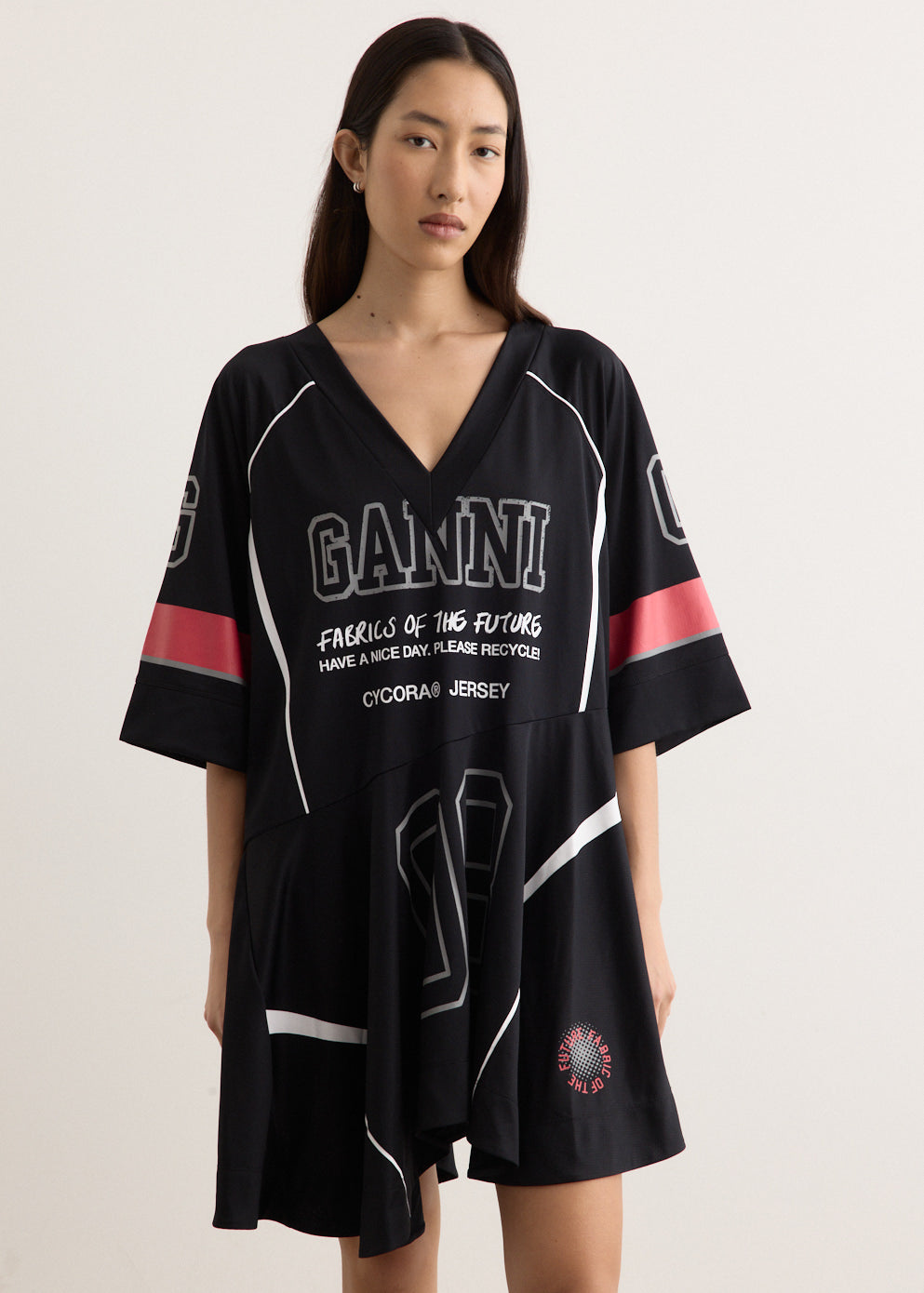 【GANNI】フューチャーメッシュオーバーサイズミニドレス womens-incu-290_d0e5e006-7a1c-