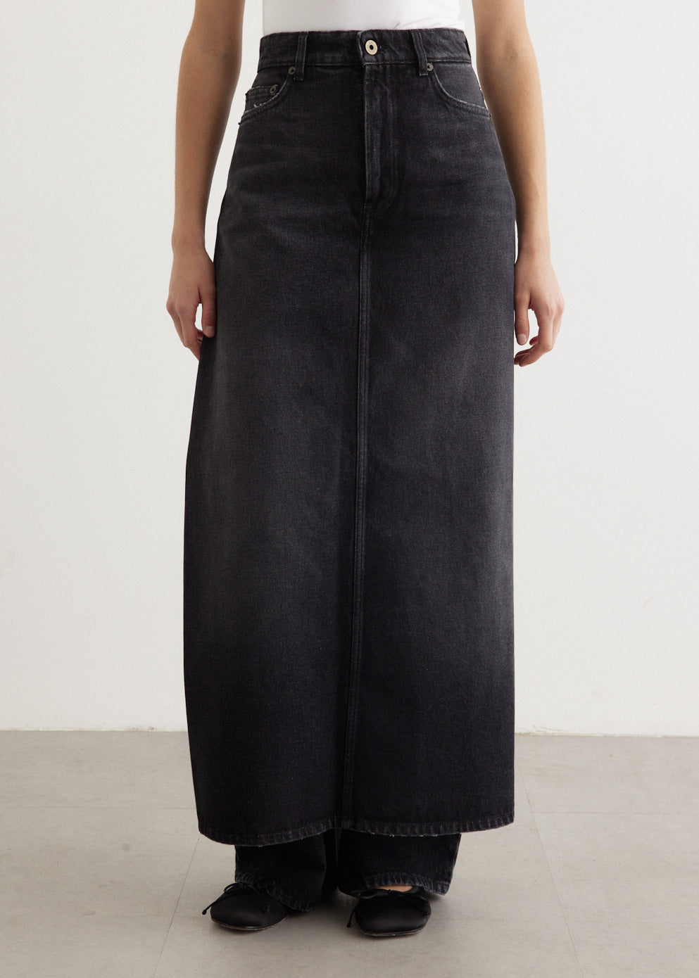 Denim Skirt Pants - Main Image