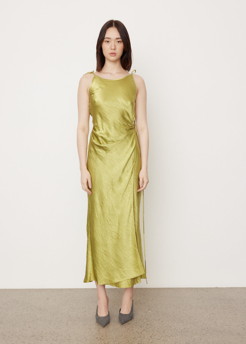Dayla Text Satin Dress - Main Image