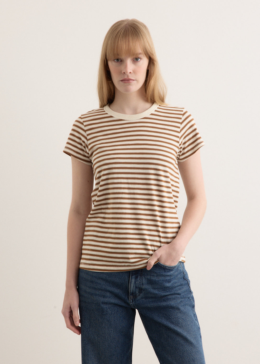 Slub Stripe T-Shirt