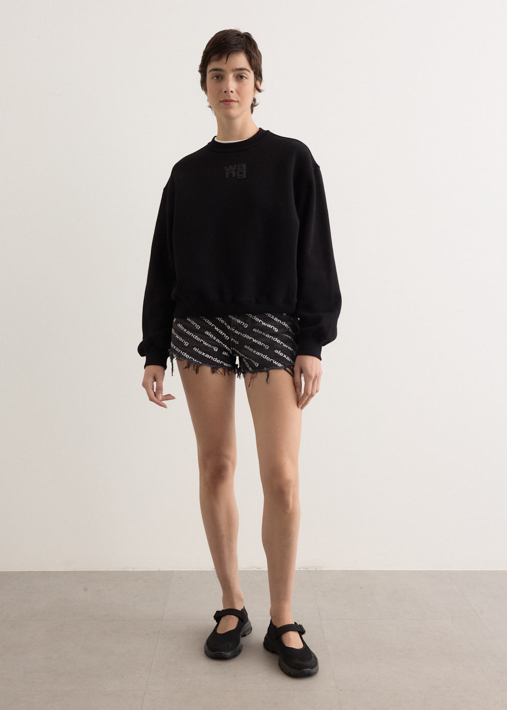 Bite Shorts with Logo Print