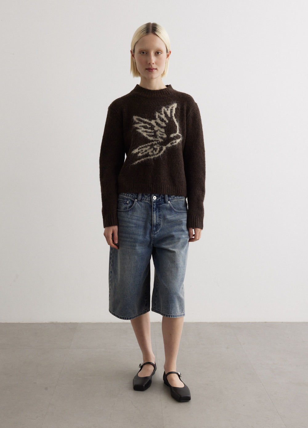 Doggy Intarsia Jumper in Burgundy (12mths-10yrs)