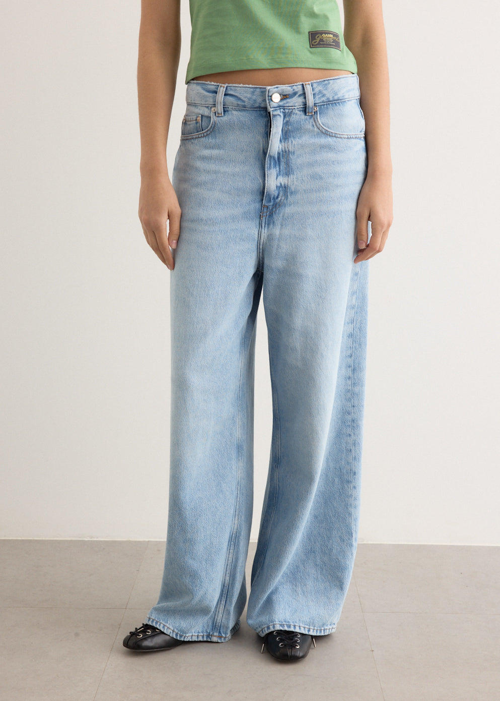 Soft Rigid Denim Baggy Jeans