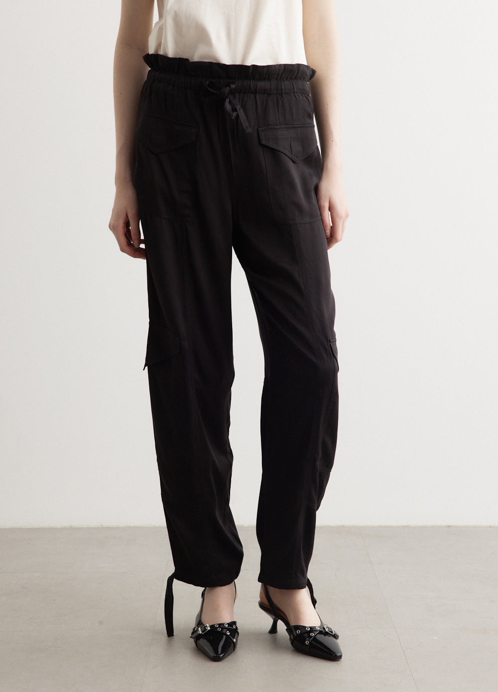 GANNI パンツ Washed Satin Pocket Pants サテン ガニー GANNI GANNI パンツ Washed Satin Pocket Pants サテン