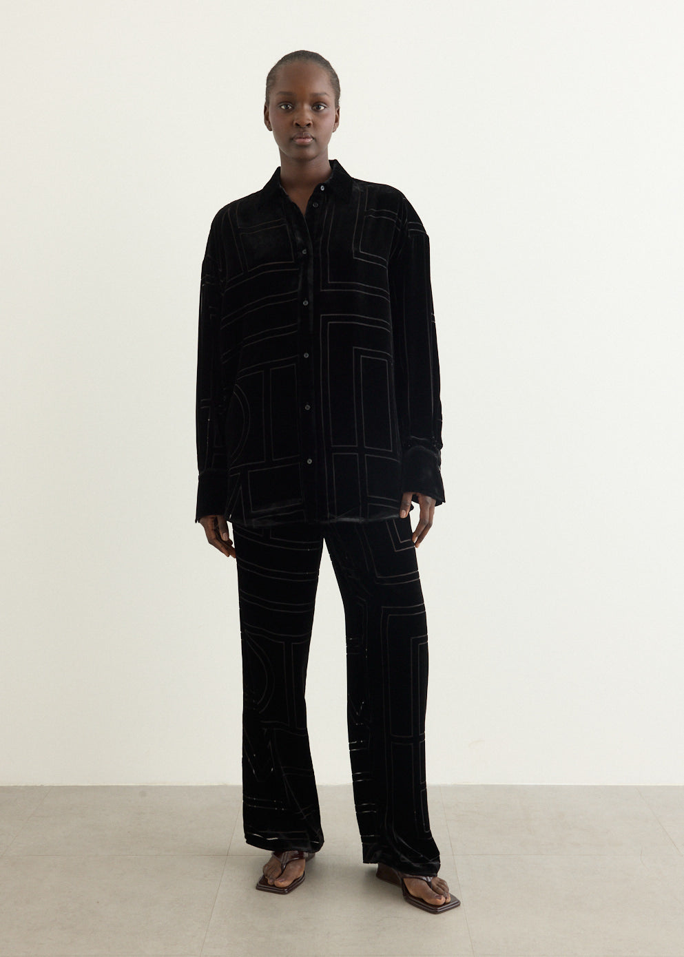 Monogram Devoré Pj Pants