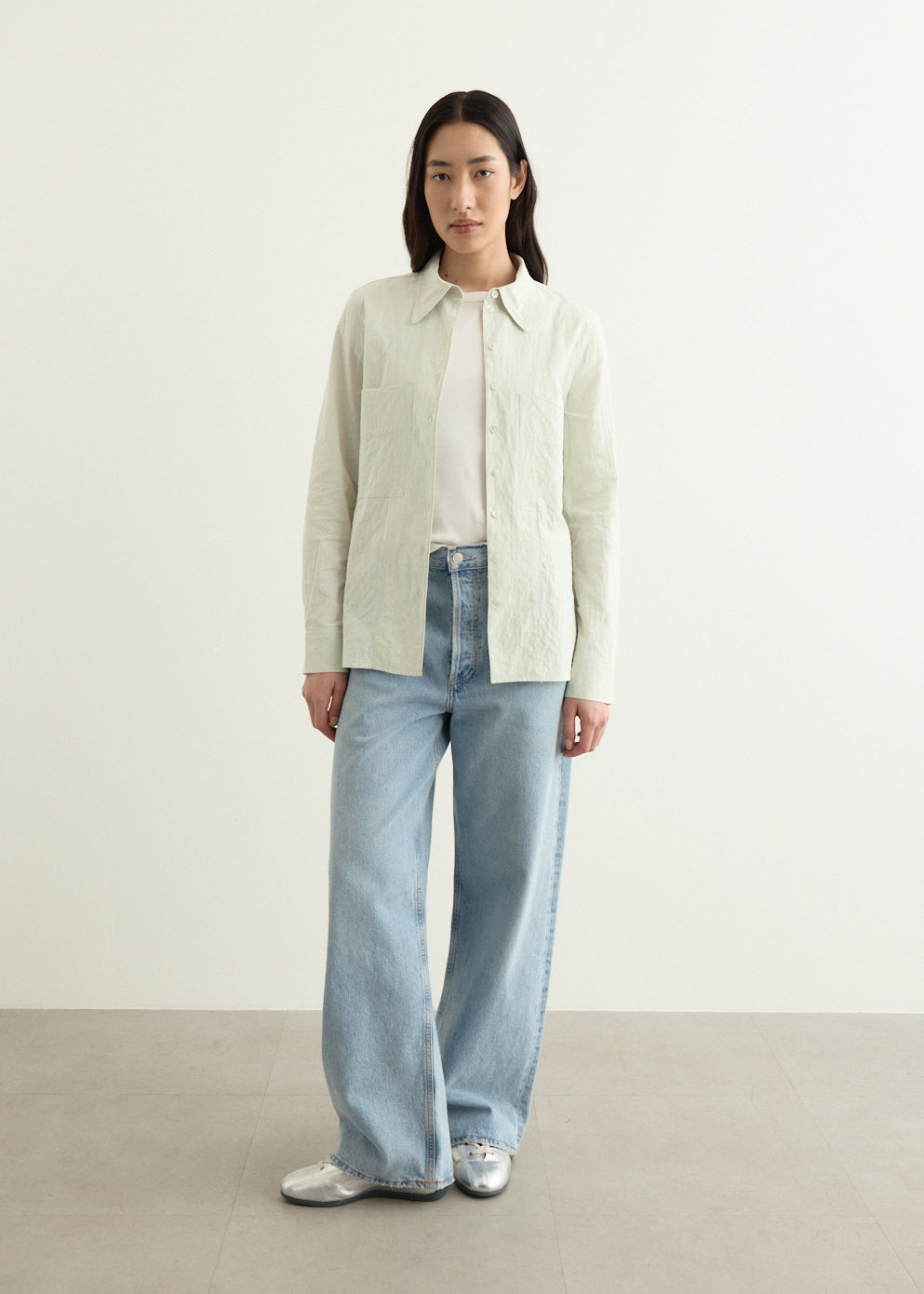 Crumpled Slim-Fit Shirt