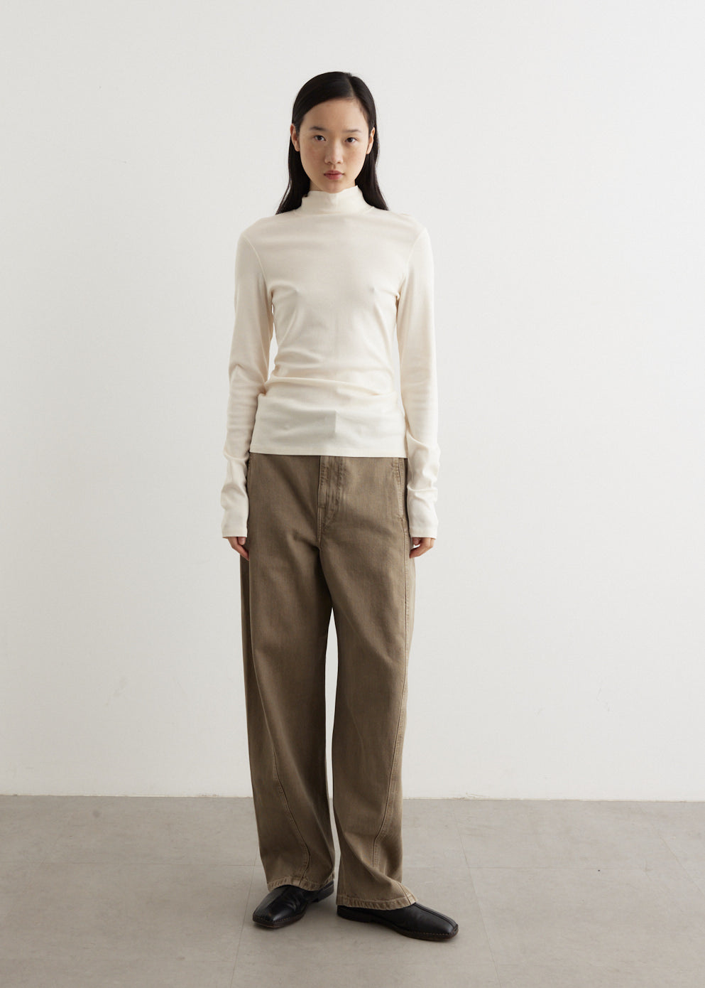 トップス LEMAILE LONG SLEEVE RIB TURTLENECK Rib Turtleneck Top