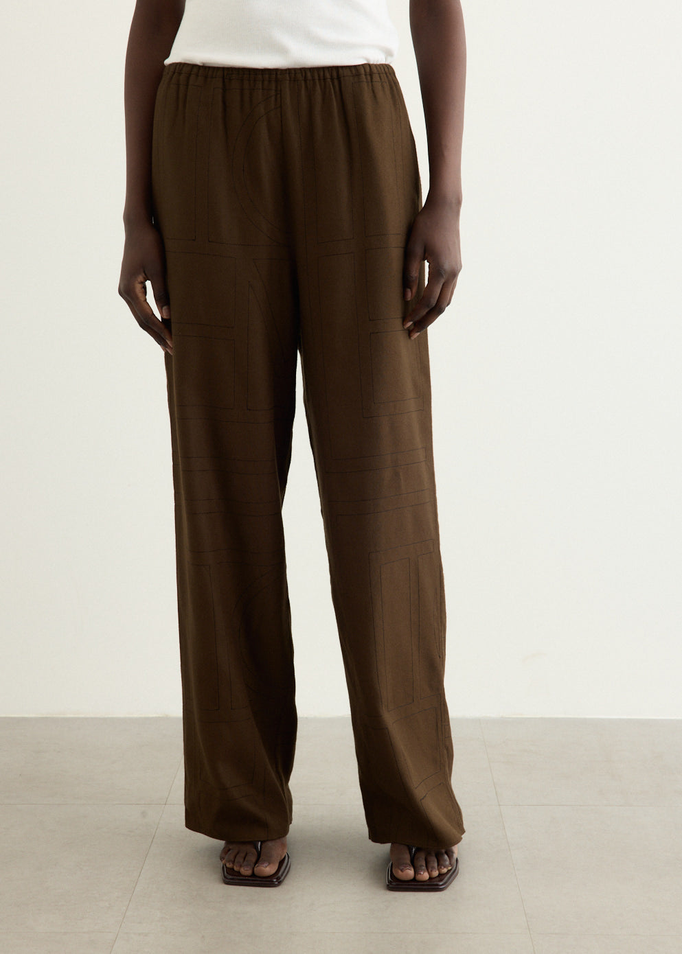 Monogram Flannel Pj Pants