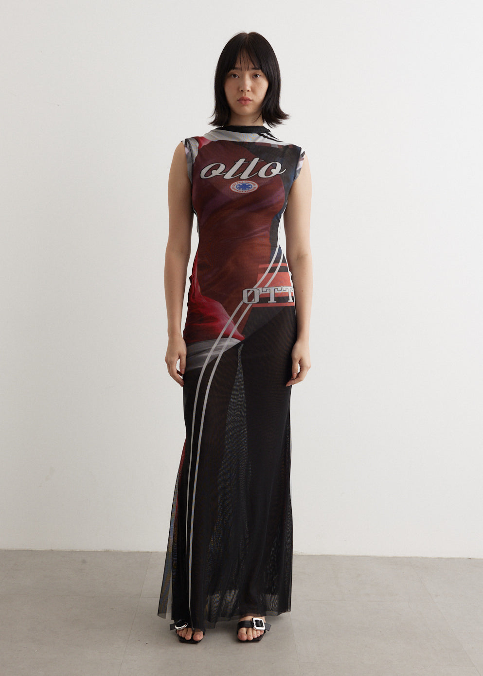 ottolinger mesh dress Mesh Maxi Dress