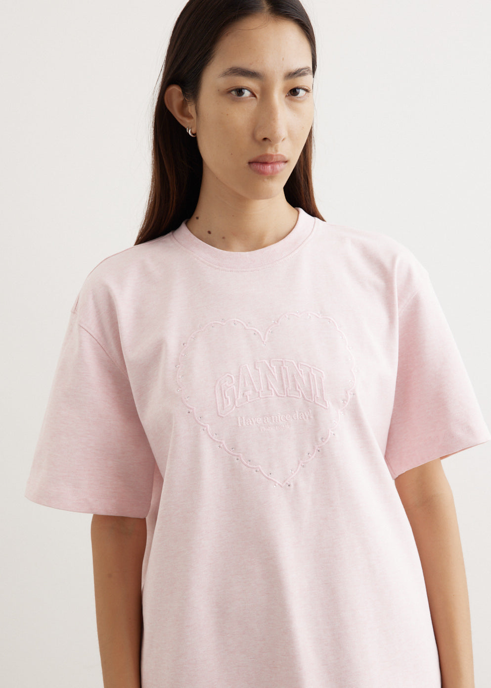 Tシャツ・カットソー GANNI Woman T-Shirt Pink T4090 868 T4090_3683_868_1.jpg?sw=2000