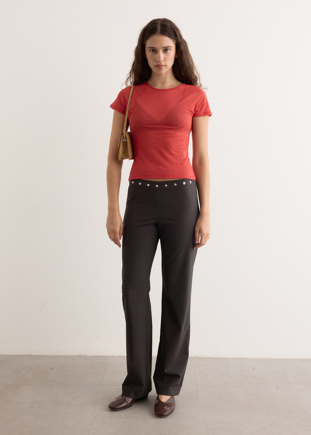 PALOMA WOOL｜SLACKS (Dain Snaps (UV3903-327)) Paloma Wool - Dain Snaps Trousers in Brown - UV3903327 – Voo