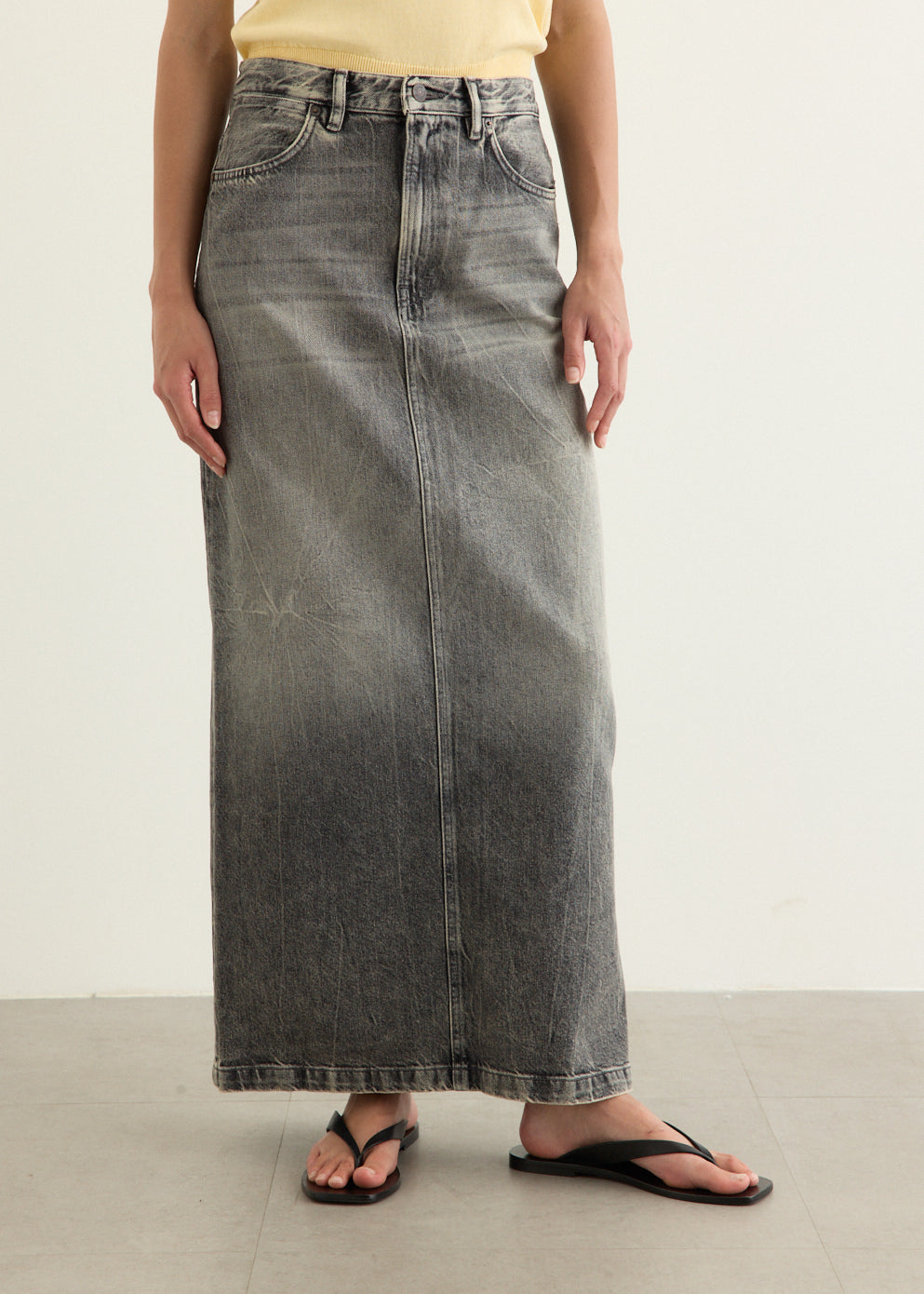 Long Denim Skirt