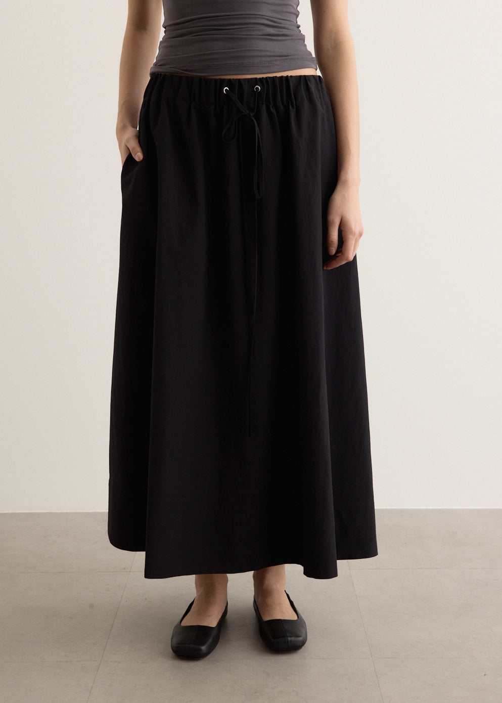 Choir Bubble Midi Skirt