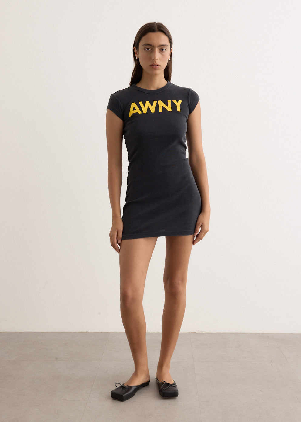 graphic t shirt mini dress 100% Cotton White Stripe Mini T-Shirt Dress - All Dresses