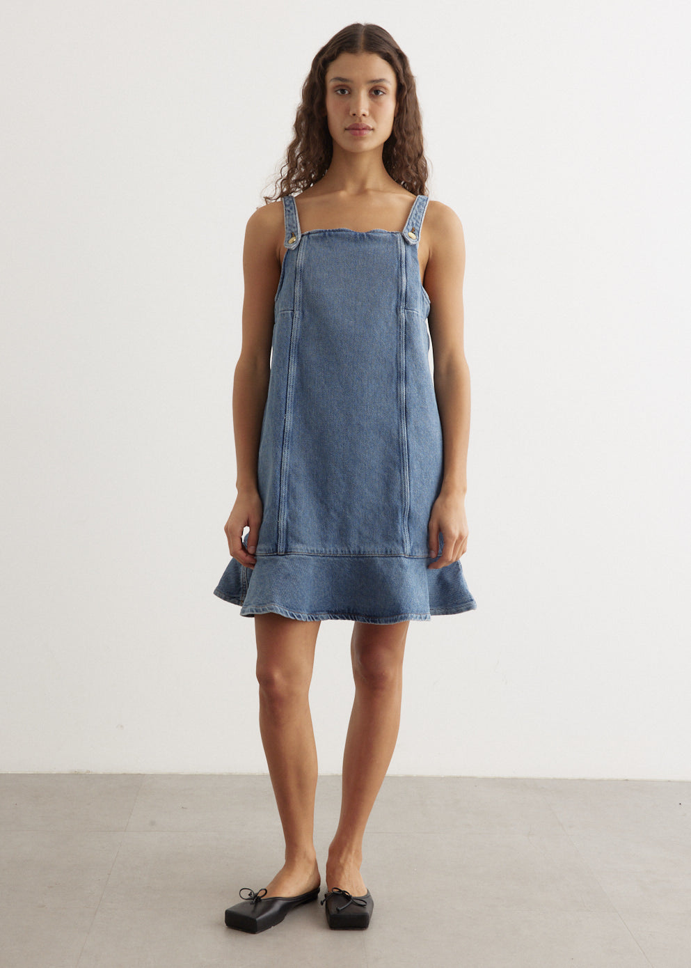 Heavy Denim Mini Dress Heavy Denim Mini Dress