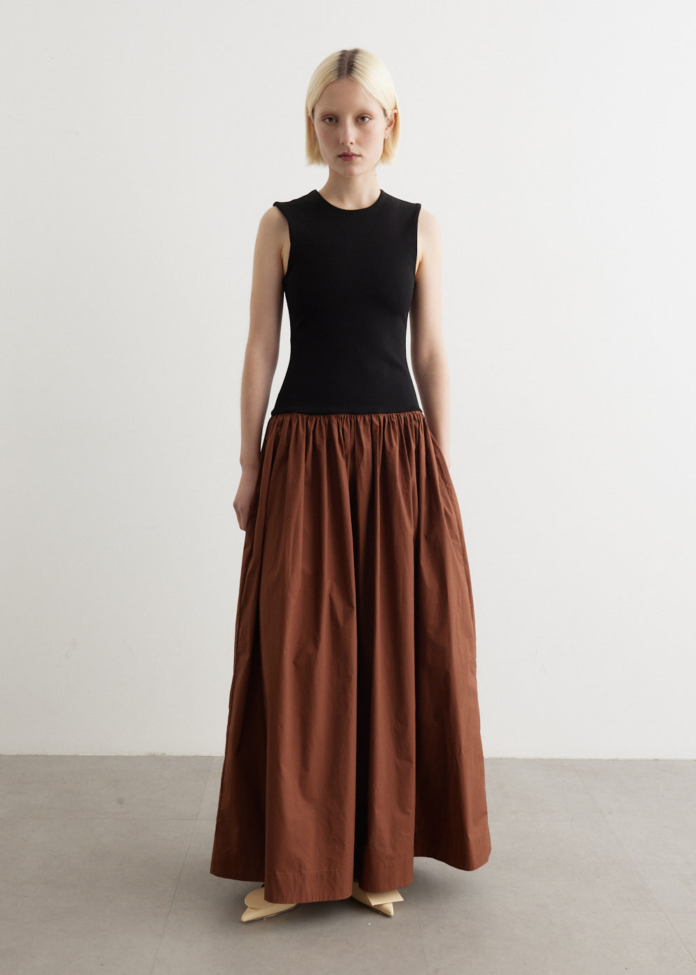 Duo Tank Knit Cotton Dress Duo Tank Knit Cotton Dress
