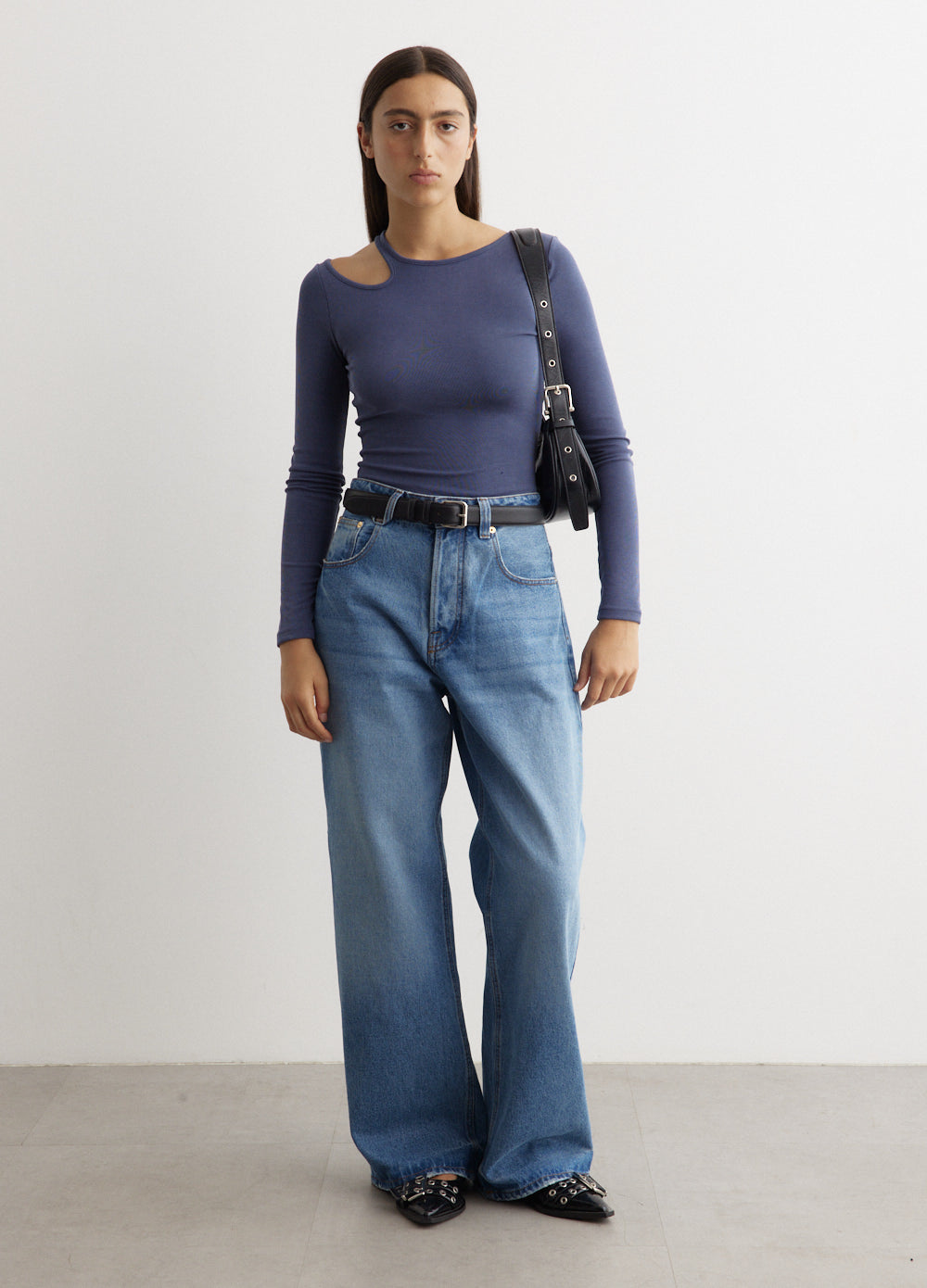 Guess CUT OUT - Top - Schwarz/černá