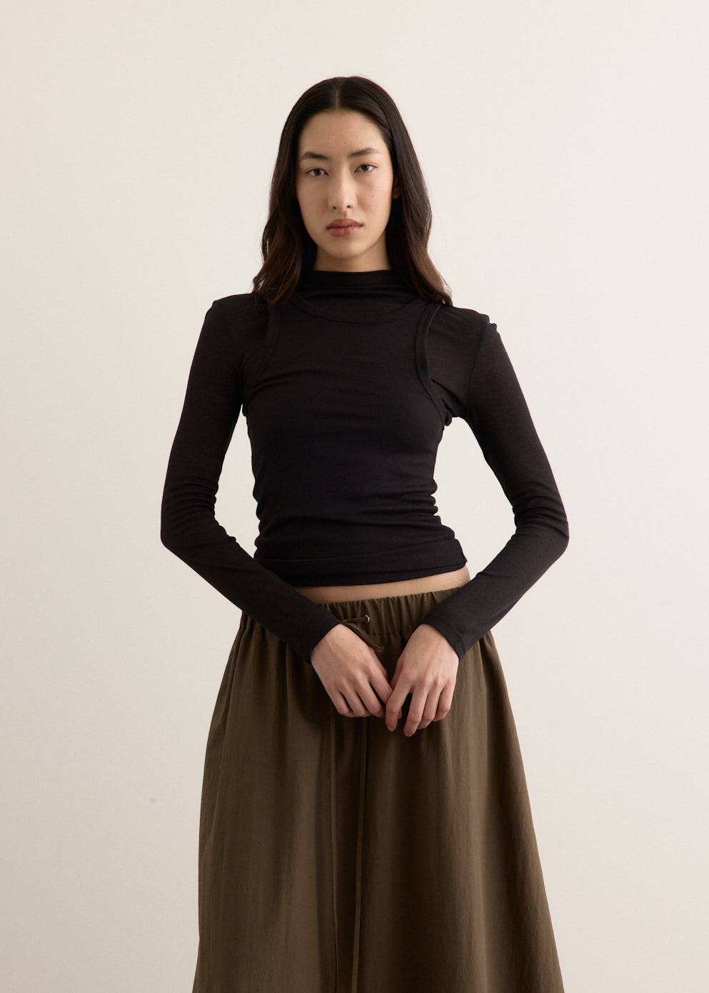 Shade Double Layer Long Sleeve Top