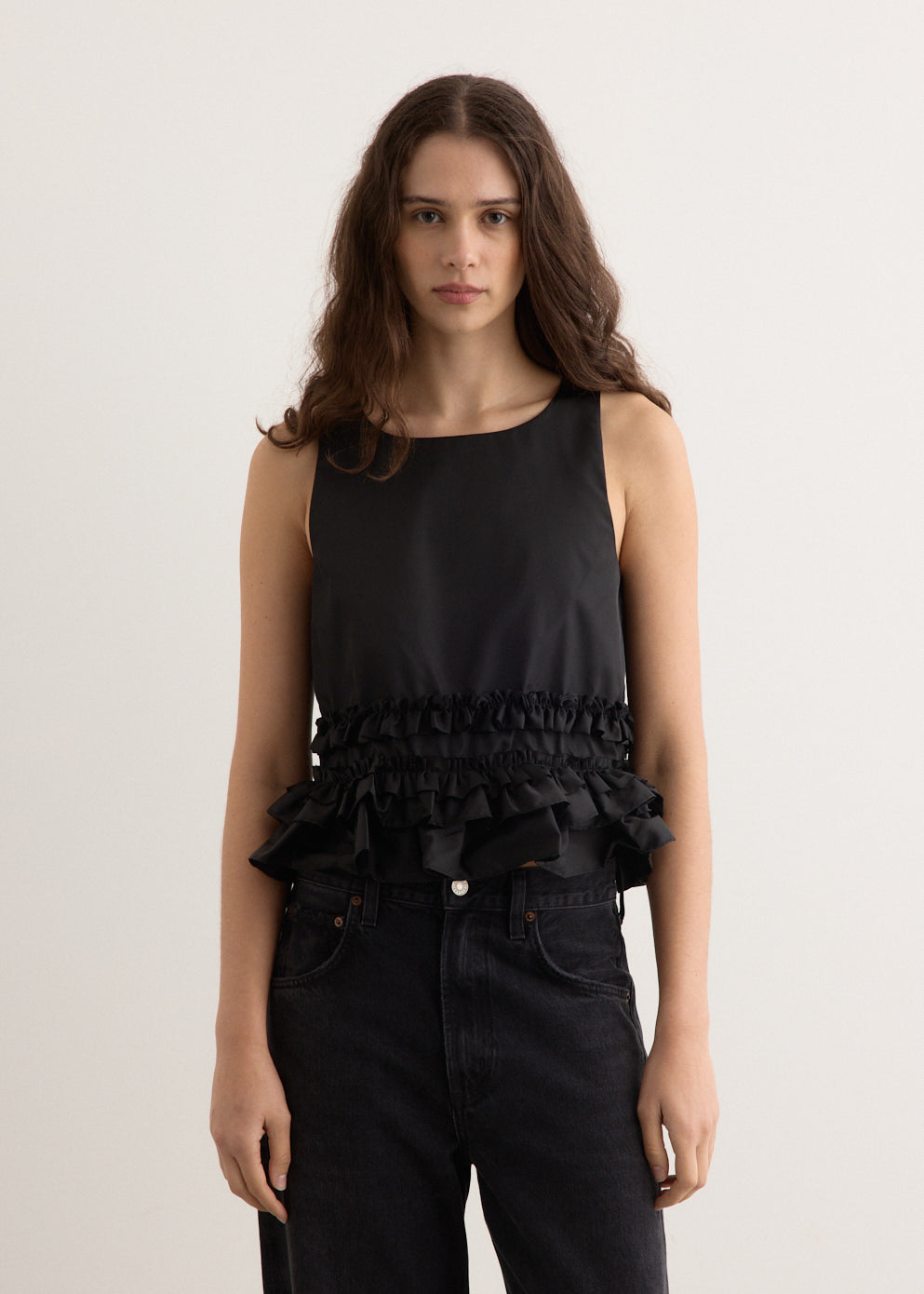 Duchesse Nylon Mini Frill Skirt main image 1