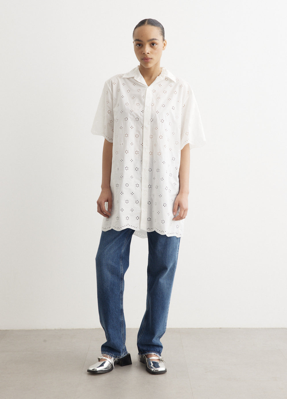 matteau mini shirt dress Broderie Mini Shirt Dress