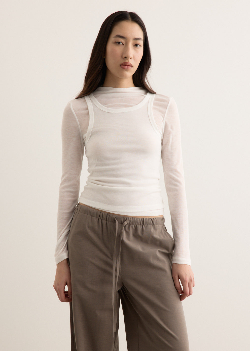 Shade Double Layer Long Sleeve Top