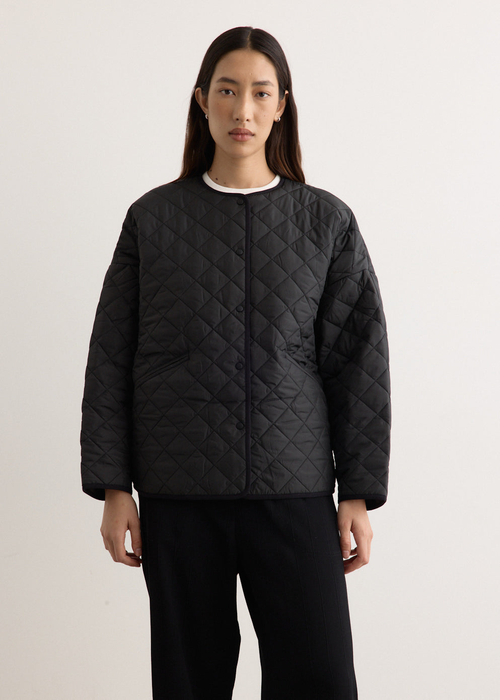 TOTEME｜JACKETS (Quilted Jacket - Black (211-177-732 200 Quilted jacket black – TOTEME