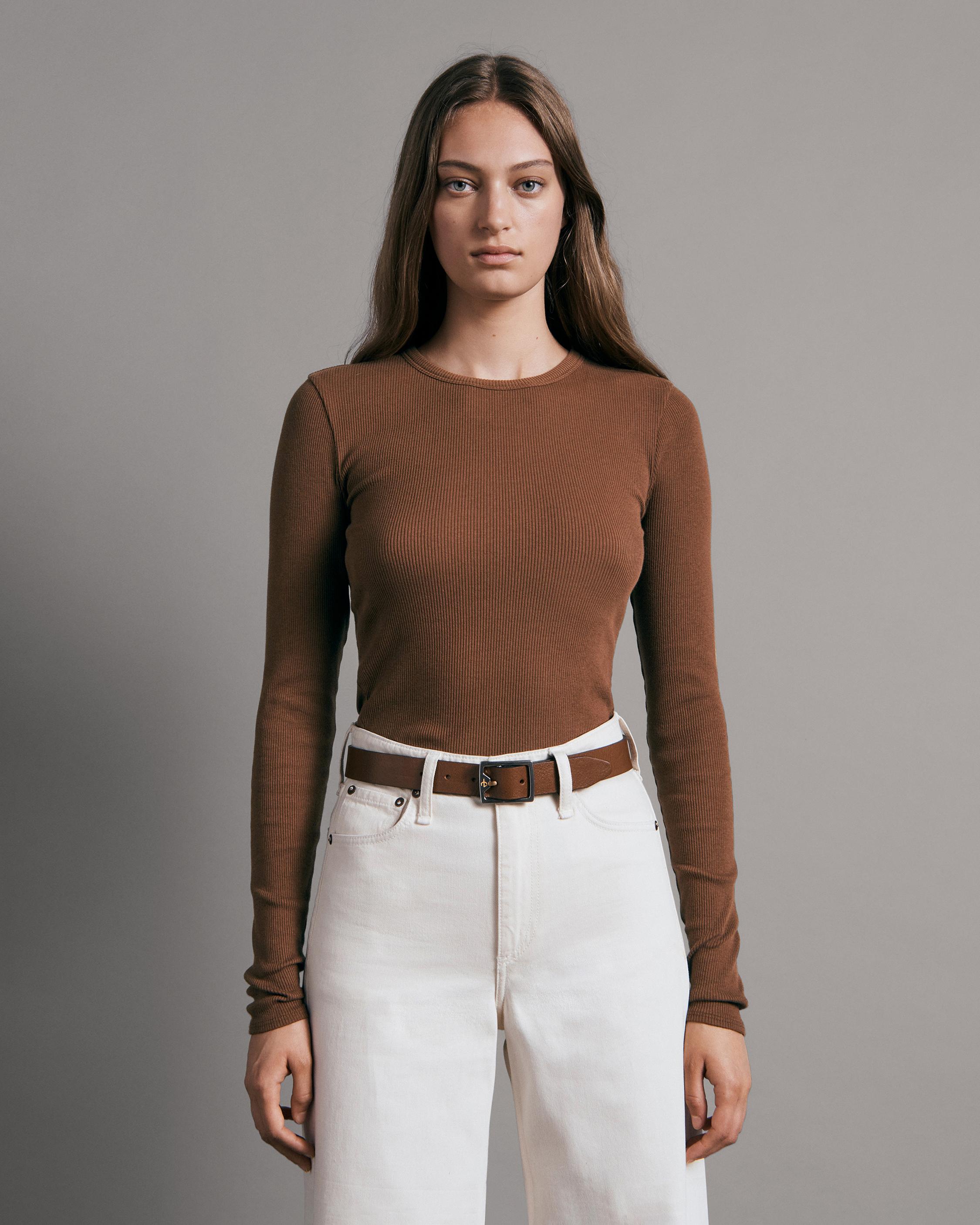 Rag & Bone -  Essential Rib Long Sleeve - Tshirt