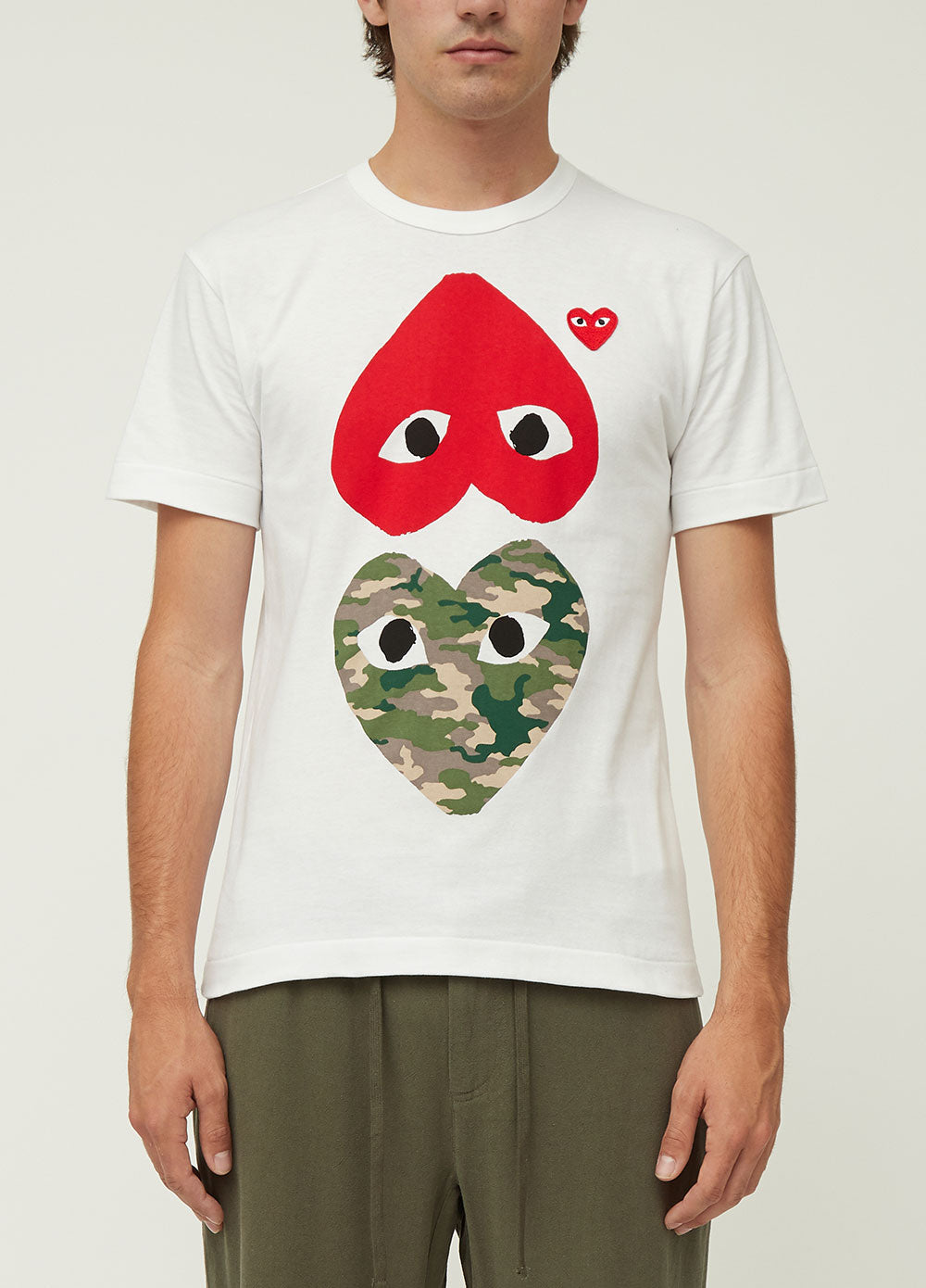 T248 Camo Red Print T Shirt