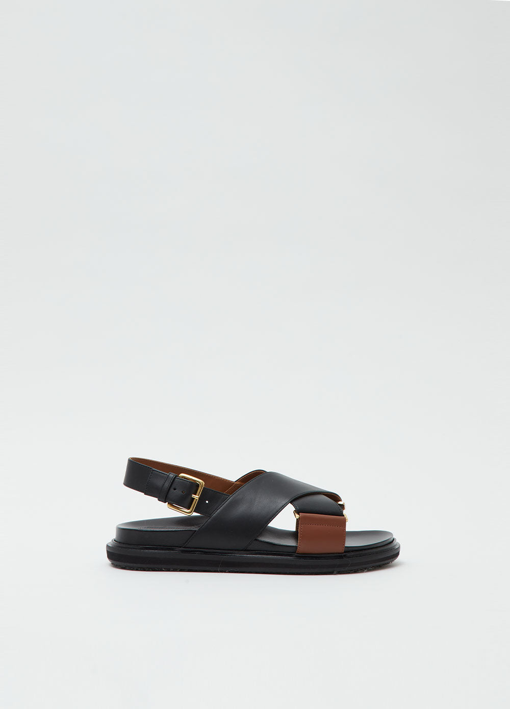 Marni fussbett sandals black outlet