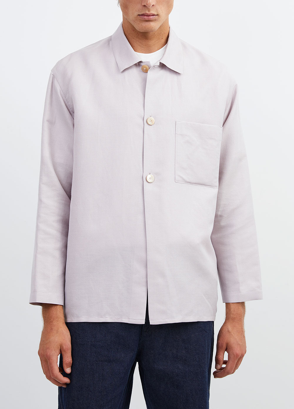 Silk Linen Shirt Jacket