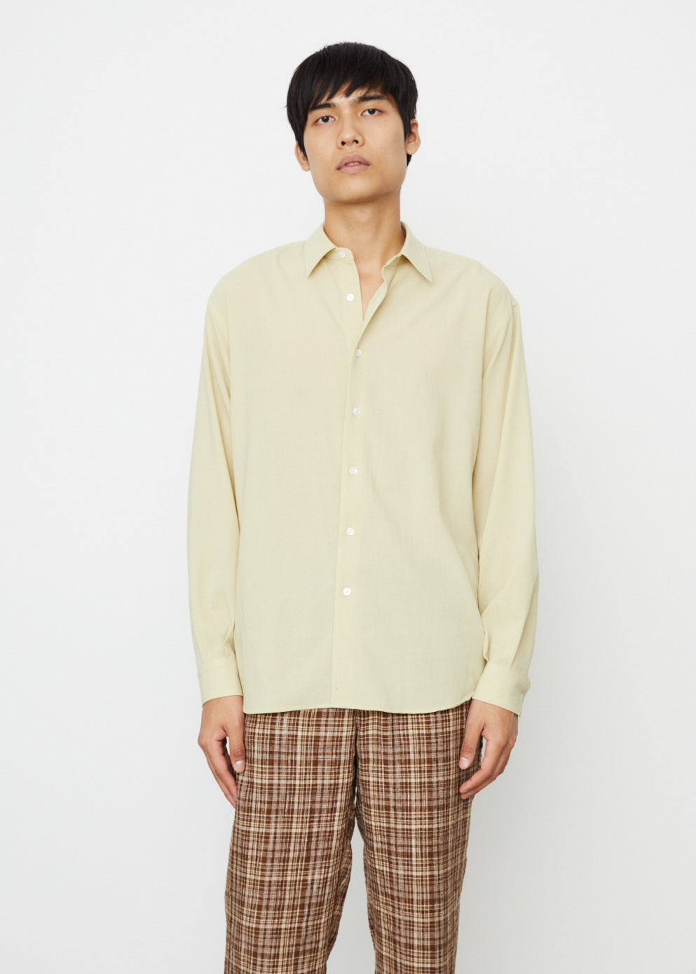 Hard Twist Wool Viyella Shirt