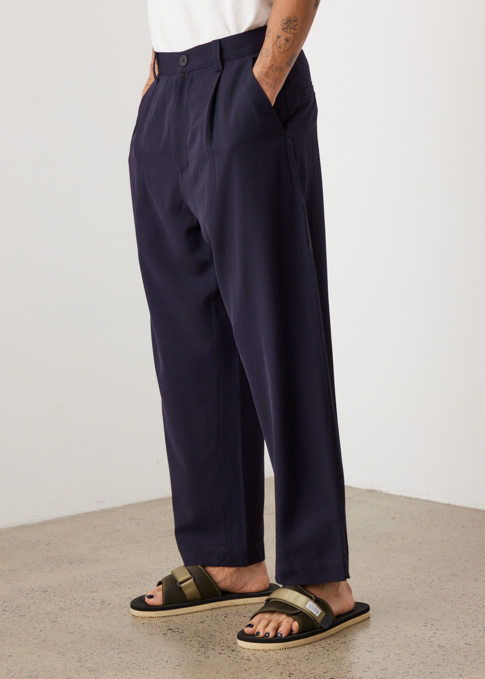 令和3年度産新刈り STUDIO NICHOLSON｜BARRY TROUSERS 定価¥6.5万 - パンツ