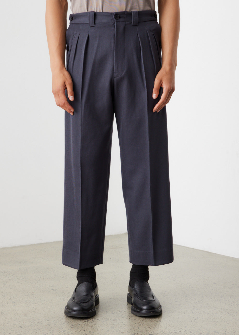 Two-Tuck Wide Gurkha Trousers