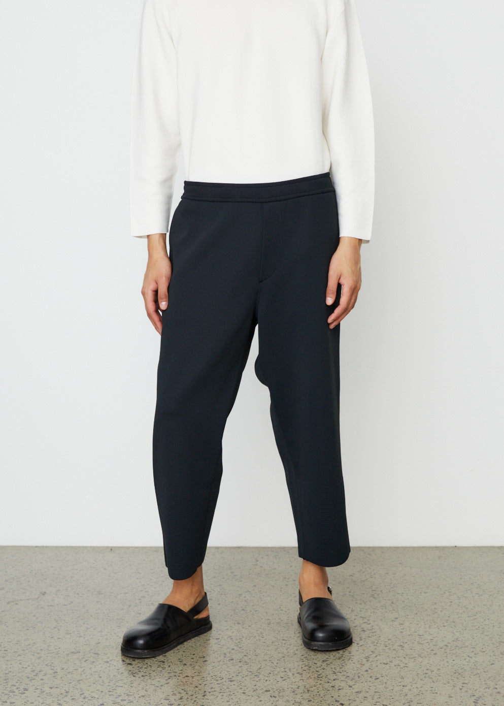 CFCL MILAN RIB TAPERED PANTS ブラック 3 M CFCL MILAN RIB TEPERED PANTS 3