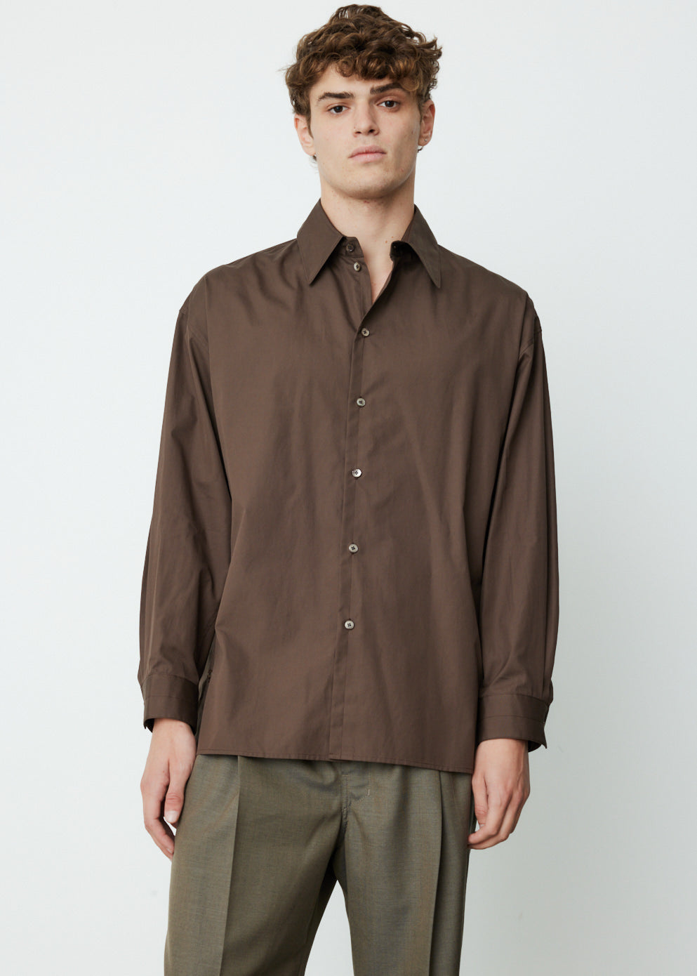 Regular Collar Twisted Shirt