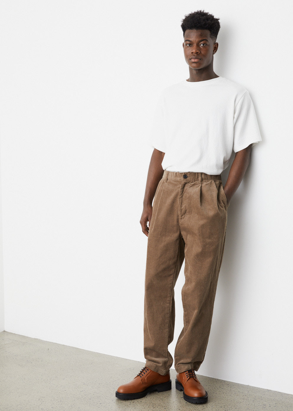 Cord 2 Tuck Pants