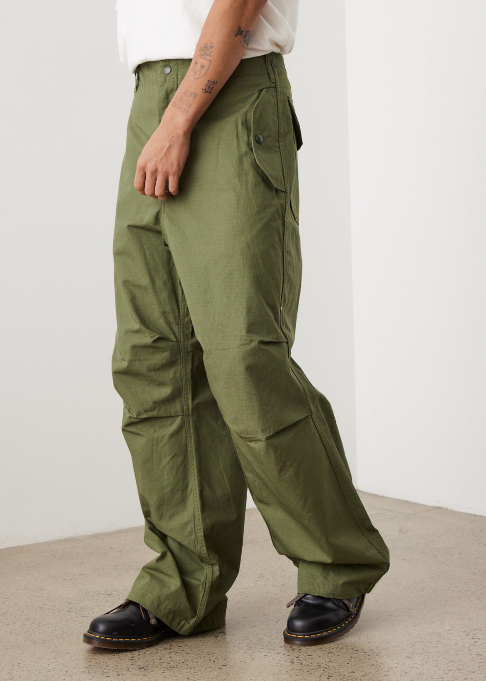 Engineered Garments Climbing Pant Olive Heavyweight Cotton Ripstop