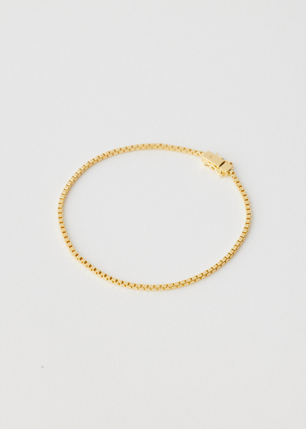 アクセサリー Tom Wood Gold Box Chain Bracelet Tom Wood Box Link Bracelet | Gold | FARFETCH