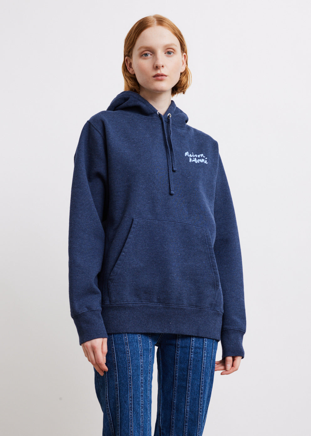 Maison Kitsune -  Mini Handwriting Relaxed Hoodie - Sweater