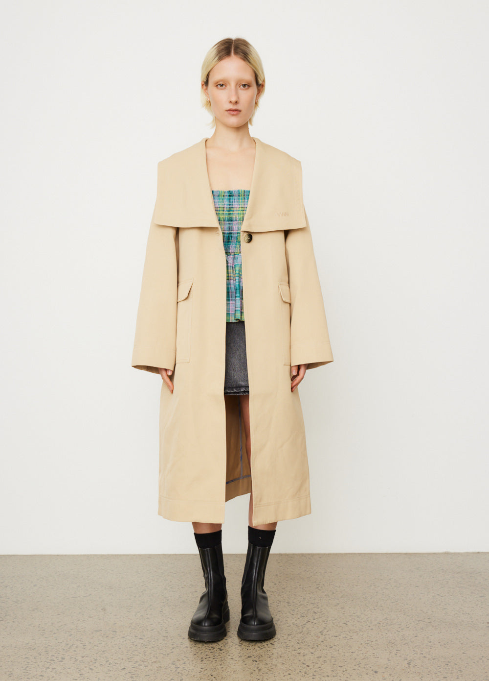 Heavy Twill Oversized Trench Coat
