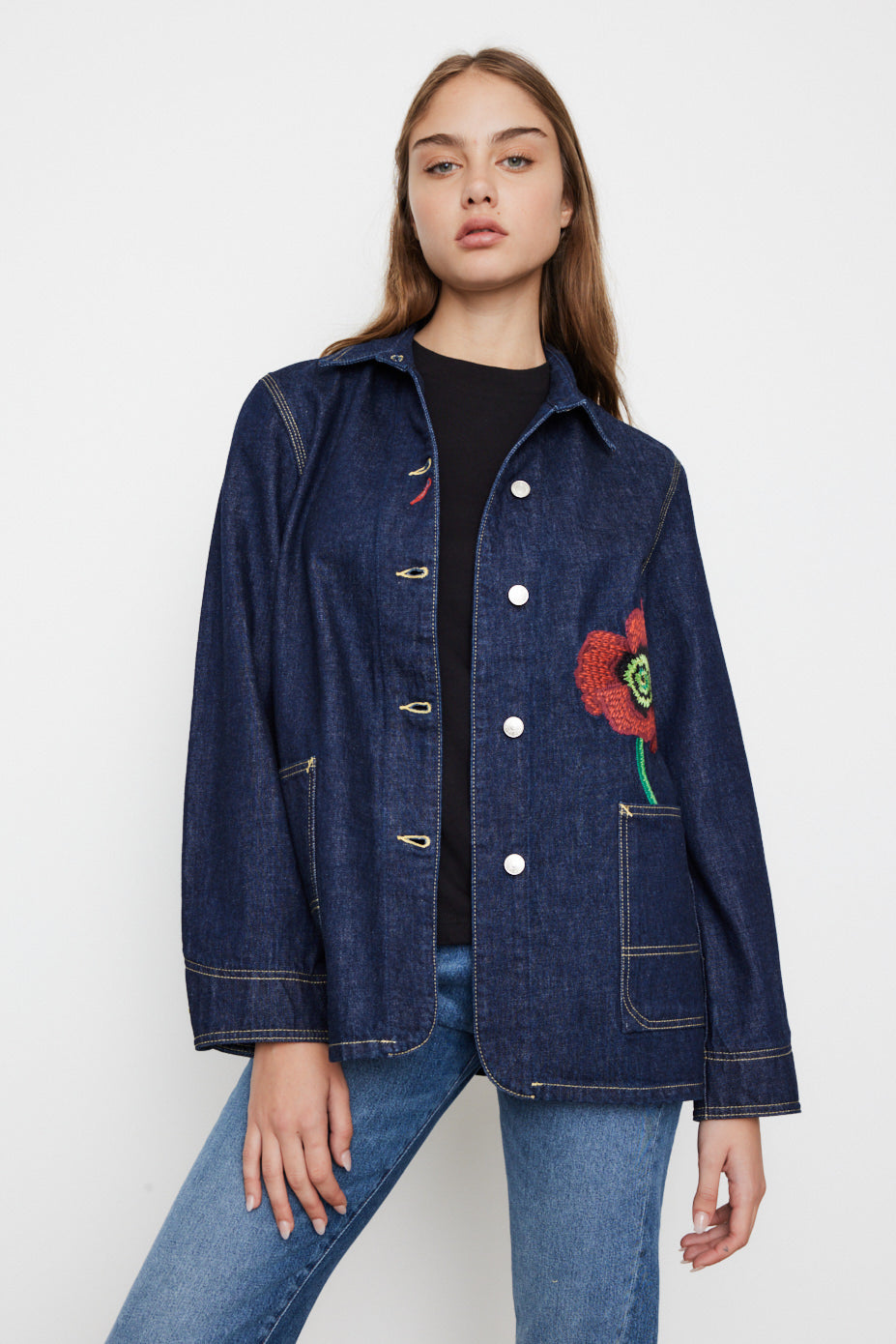 Kenzo Poppy Denim Jacket