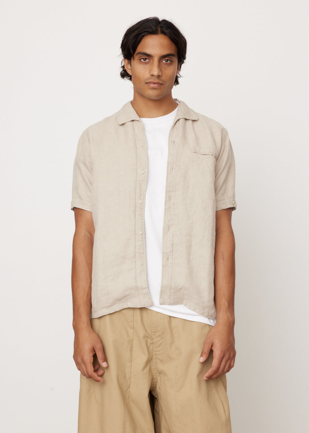 Italian Linen Collar Shirt