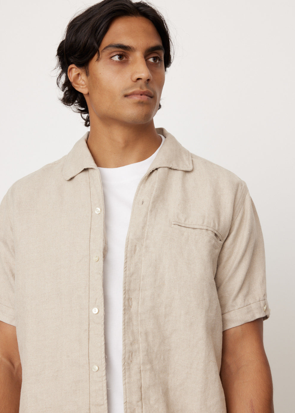 Italian Linen Collar Shirt