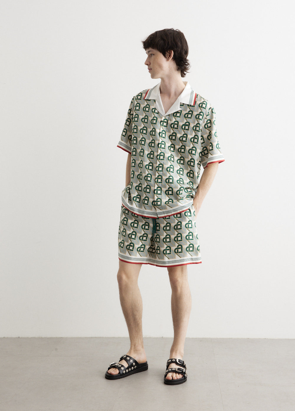 Cuban Collar Short Sleeve Shirt