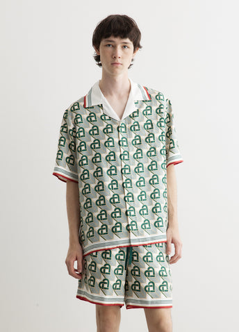 Cuban Collar Short Sleeve Shirt