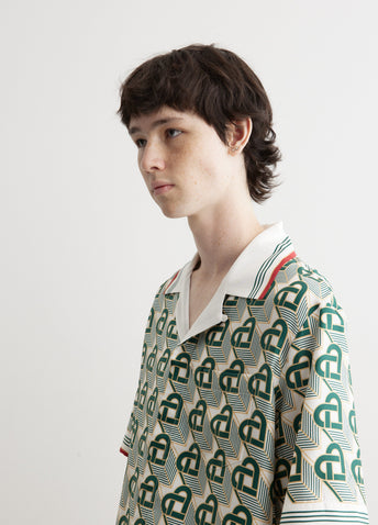 Cuban Collar Short Sleeve Shirt