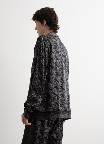 Cuban Collar Long Sleeve Shirt