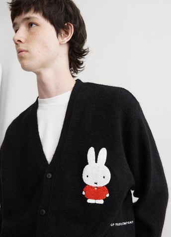 x Miffy Applique Knitted Cardigan